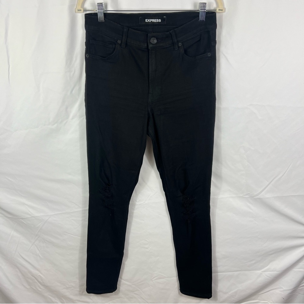 Express Black High Waist Skinny Jean Legging